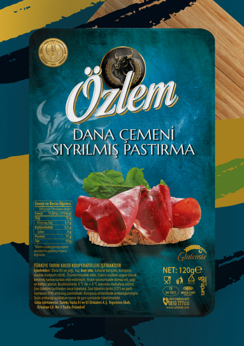 Dana Çemeni Sıyrılmış Pastırma 120G 1