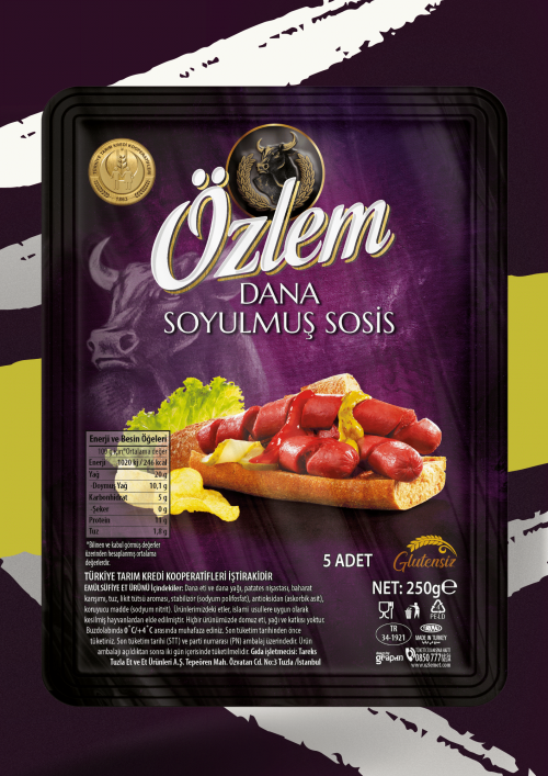 Dana Soyulmuş Sosis 250G